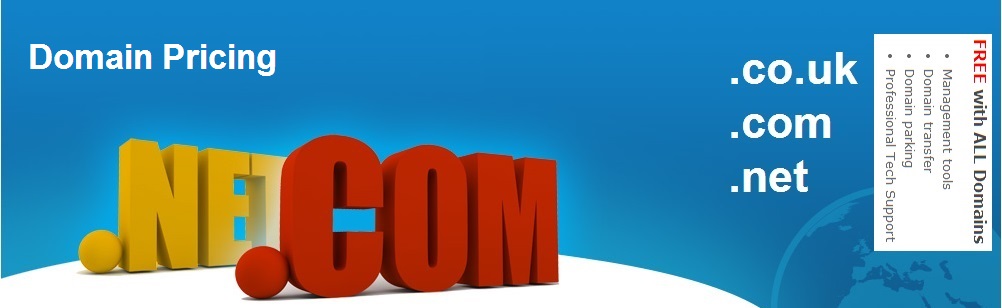 Domain Pricing banner